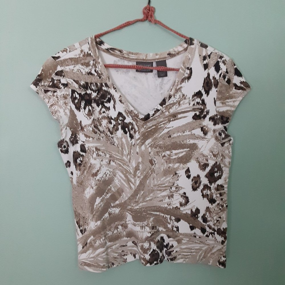 Short sleeve, V-neck Additions by Chico's top